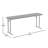 Parker Rectangular Plastic Folding Training and Event Table-66796320-66796323