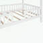 Lit simple en bois avec clôture-1281897302