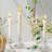 8 Pcs Set Include Taper Candle Holders And Stripe Candle Holders,Two Style
