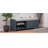 Distressed Shutter Storage Bench with Acacia Veneer for Retro Charm for Living Room, Entryway ()-328384137