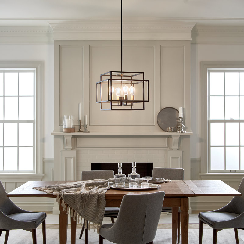 Taubert 4 - Light Dimmable Geometric Chandelier