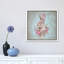 Bunny With Wreath by Debi Coules - Painting on Canvas-681649925-681649913