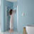 32"W X 72"H Fold Frameless Shower Door With Tempered Glass-111671024