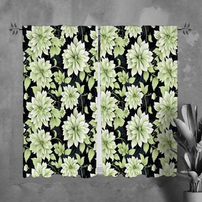 Rideaux à motif floral - 6098