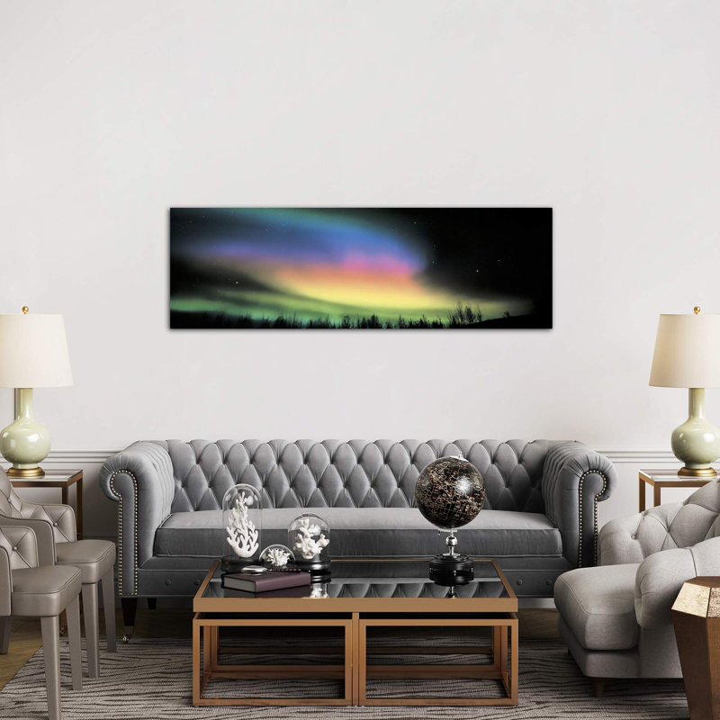 Northern Lights - Wrapped Canvas Panoramic Print, 182.88 cm H x 60.96 cm W