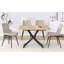Table élévatrice multifonctionnelle moderne avec plateau MFC de 0,8 po et pieds en métal, polyvalente et polyvalente