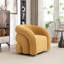 Fauteuil demi-tonneau rembourré et pivotant-1711897630