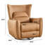 Fauteuil inclinable électrique pivotant et berçant de 35,8 po de largeur avec dossier large et moderne-105839522