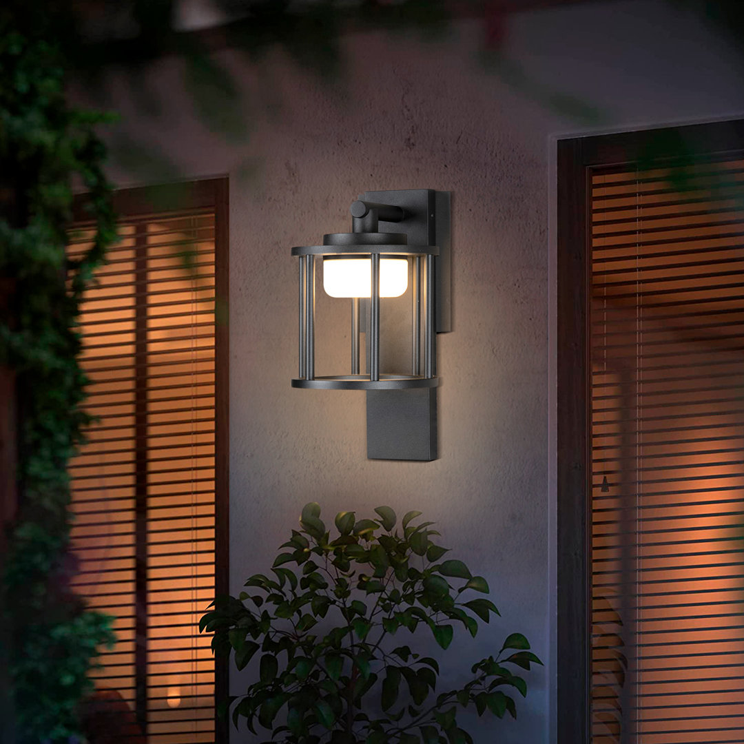 Ahmi Outdoor Wall Sconce Exterior IP44 Waterproof LED Wall Light Classic Wall Lamp Square Mount Longshore Tides Fixture 