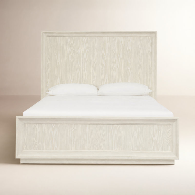 Oakes Solid Wood Panel Bed, California King