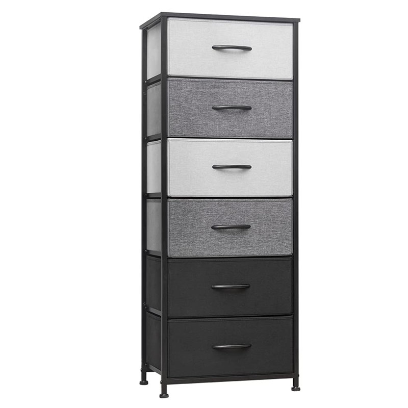 Tour de rangement verticale pour meuble-lavabo, Noir / gris