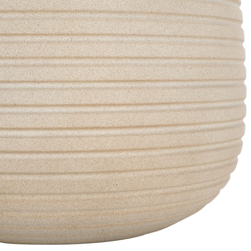 Handmade Concrete Pot Planter, Beige