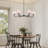 6-light Chandelier With Pleated Fabric Shades-1903637769