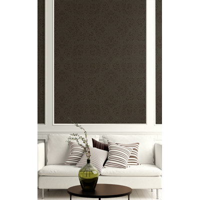 Prestwyck 10m x 52.07cm Textured Metallic Finish Paste the Wall Wallpaper Roll