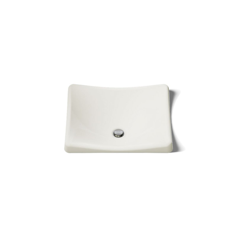 DemiLav Metal Specialty Vessel Bathroom Sink, Biscuit