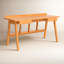 Bureau en bois massif 63 po Nasia
