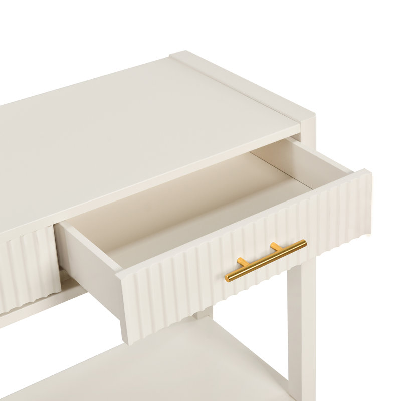 Modern Minimalist Console Table, Beige