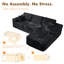  Aucun assemblage de canapé modulaire rembourré avec coussins 4 pièces Cloud-462008450-462008462