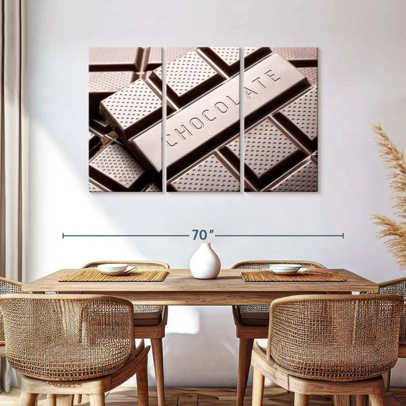 Chocolate Bar Pile, 36" H x 57" W