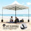Toit de remplacement, auvent de remplacement pour tente à auvent, avec 4 sacs de sable-126443181