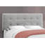 Lit, grand lit, tapissier, aspect lin gris, transitionnel