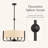 Varcesile 6 - Light Dimmable Drum Chandelier-2083789373
