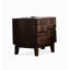 Table de chevet haut de gamme en bois massif, luxueuse chambre à coucher, commode tridimensionnelle