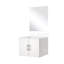 Meuble-lavabo blanc l 24 po x P 22 po, comptoir en marbre de culture, 18 po Miroir, meuble-lavabo teinté 24 22 po, comptoir et fermeture en douceur, extérieur attrayant-1099081388