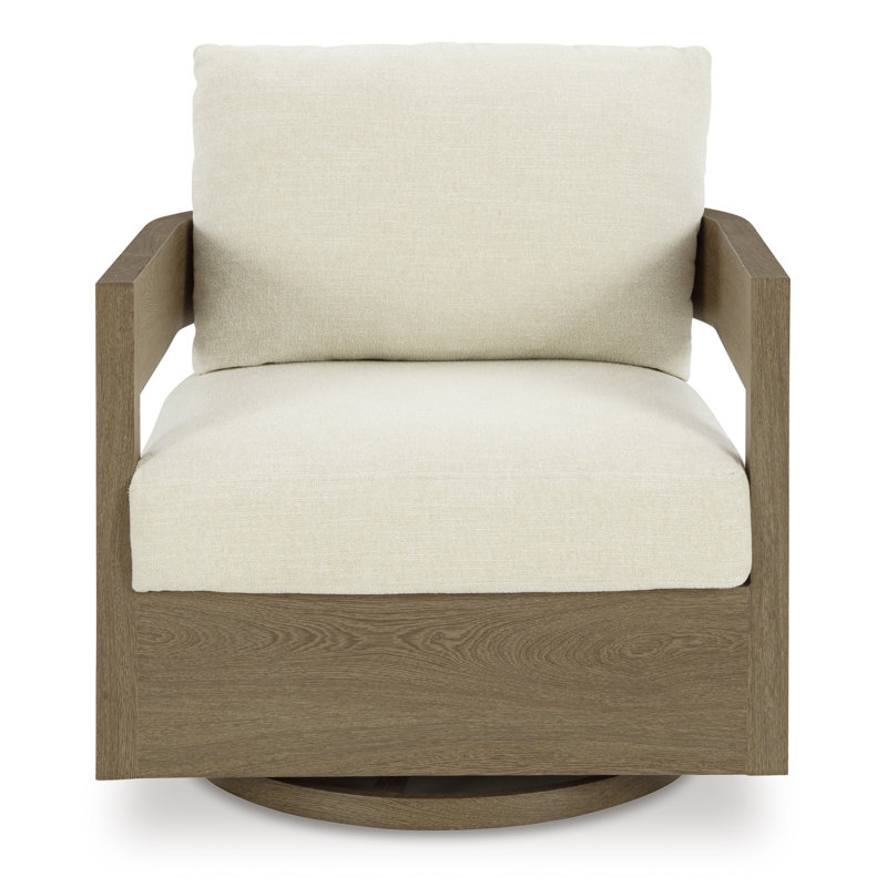 Fauteuil oscillant pivotant avec coussin Alesana