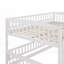 Lit superposé double au-dessus de double avec glissade et amp; Clôture - Aucun sommier requis, fabrication robuste pour la chambre à coucher