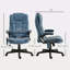 Fauteuil de bureau vibrant à 6 points avec massage chauffant, chaise de bureau de direction à haut dossier avec dossier inclinable, accoudoirs rembourrés et télécommande-333924