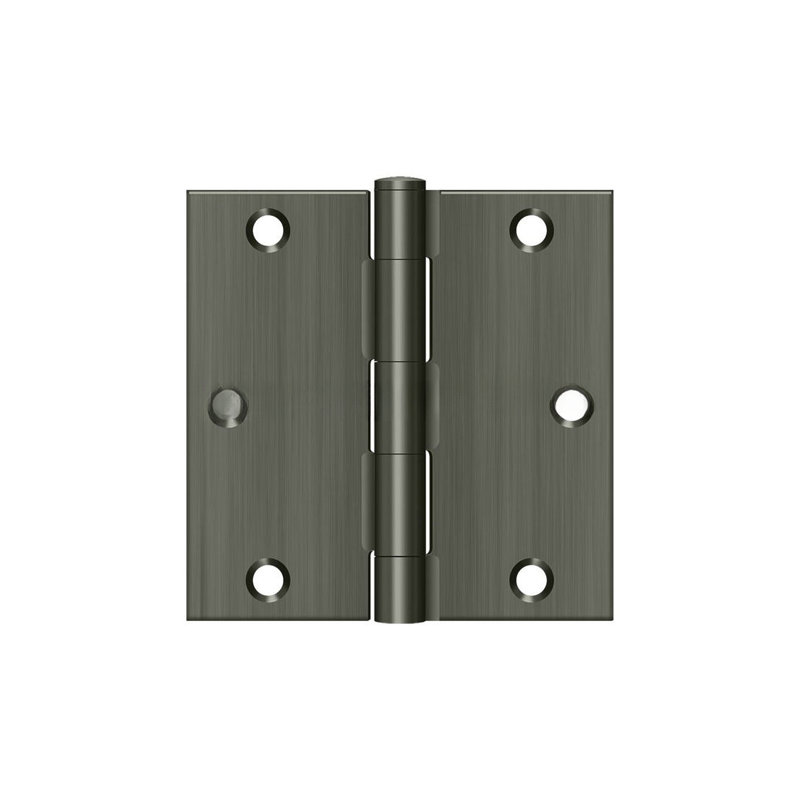 Steel Hinge, Antique Nickel