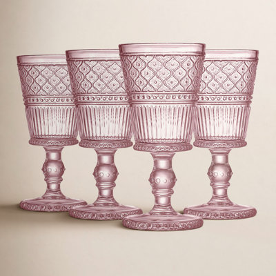 Claro Ribbed Crystal Goblet