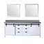 Ensemble de meuble-lavabo double l 84 po x P 22 po et miroirs 34 po Marsyas-2103306858-2103306859