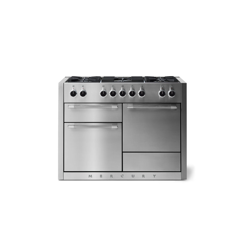 Mercury 48" 6 Cubic Feet Dual Fuel Freestanding Convection Range, Stainless Steel, Dual Fuel