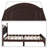Elegant Vintage Wooden Platform Bed Frame with Center Support Legs-932849190-932849189
