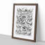 Ornithology Study of Birds LXX by Oliver Goldsmith - Picture Frame Drawing Print-55733945-55733944
