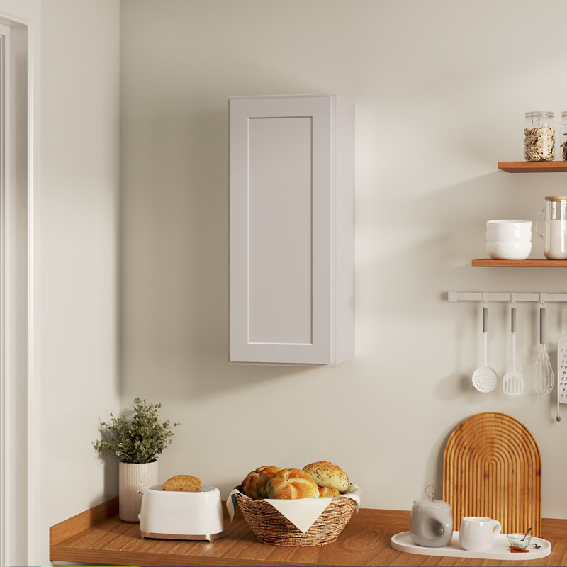 Armoire murale de style Shaker blanc antique l 15 po x P 12 po x H 30 po Homeibro Cozy Design, Shaker blanc antique