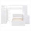 Lit mezzanine avec lit autonome, tablettes, bureau et garde-robe-267204997-267205007