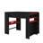Full Size Wood Bunk Bed With Height-Adjustable Desk,Wardrobe,Ample Storage Space And RGB Light-1844446402