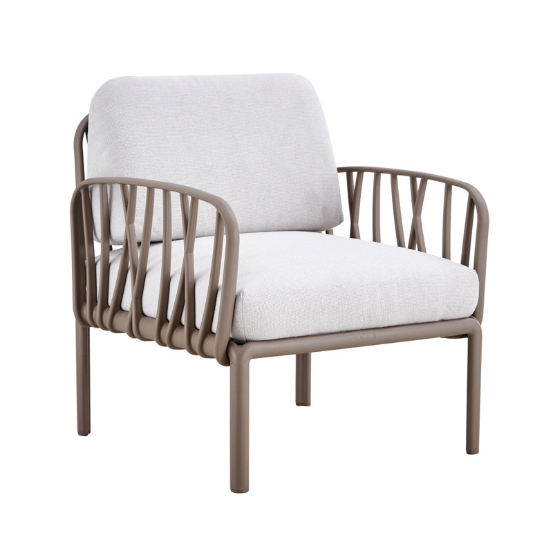 2 canapés simples de patio pour l'intérieur et l'extérieur avec canapé et coussins moelleux pour l'extérieur