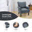 Fauteuil en lin capitonné l 28,5 po Brittenham
