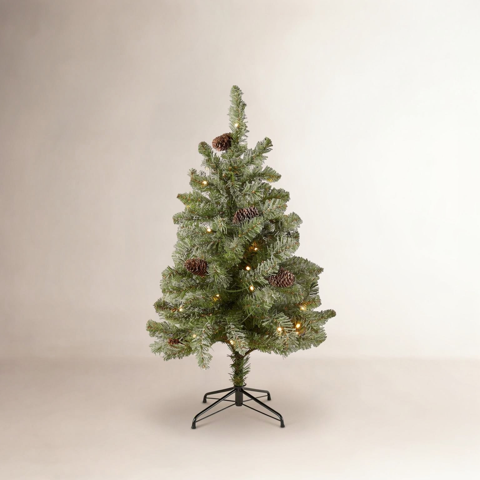 Frosted 3' Pre-Lit Fir Christmas Tree, 2'