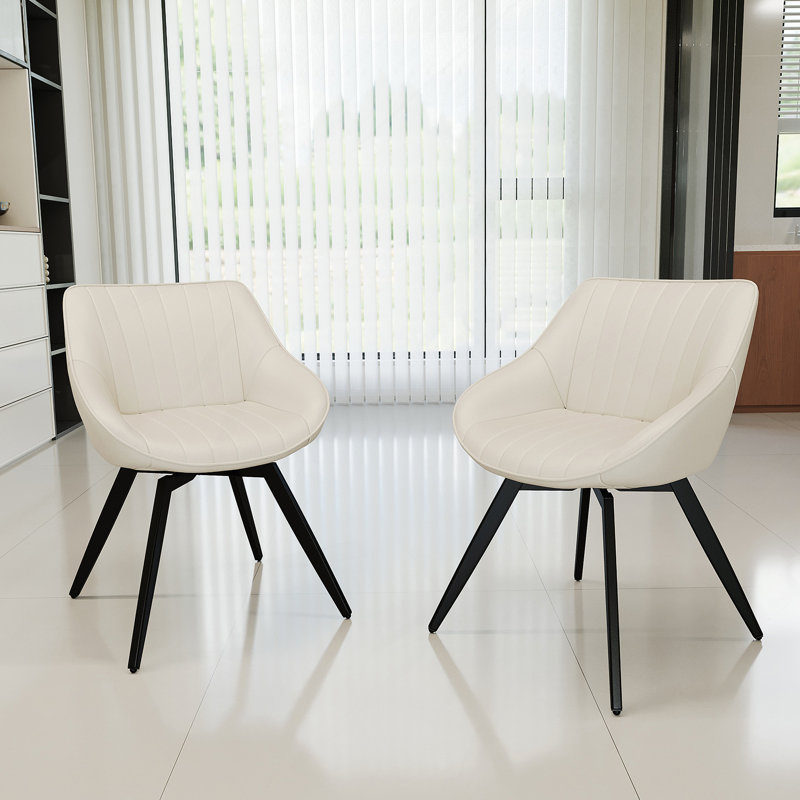 Ensemble de table basse moderne et 2 chaises de salle à manger en polyuréthane avec un design rayé en anneau, un espace de rangement et des pieds en métal noir pour la cuisine et la maison