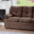 75.59" Modern Chenille Fabric Sofa - Cushioned Upholstered Couch For Cozy Living Room-122933913