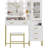 Makeup Vanity With Mirror & Lights & Led Bulbs-197270601