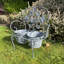 Murier Metal Cachepot Planter Pot for Indoor or Outdoor Plants, Decorative Garden Planter for Small Spaces-593697330