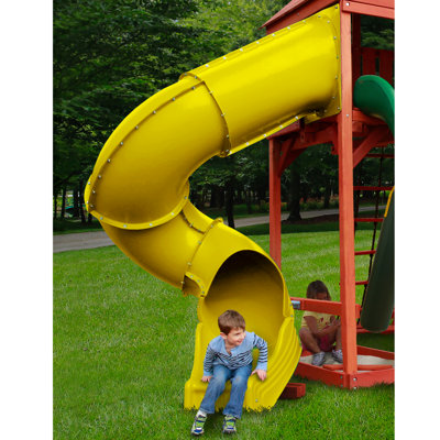 Turbo Spiral Slide for 7' Deck, Yellow
