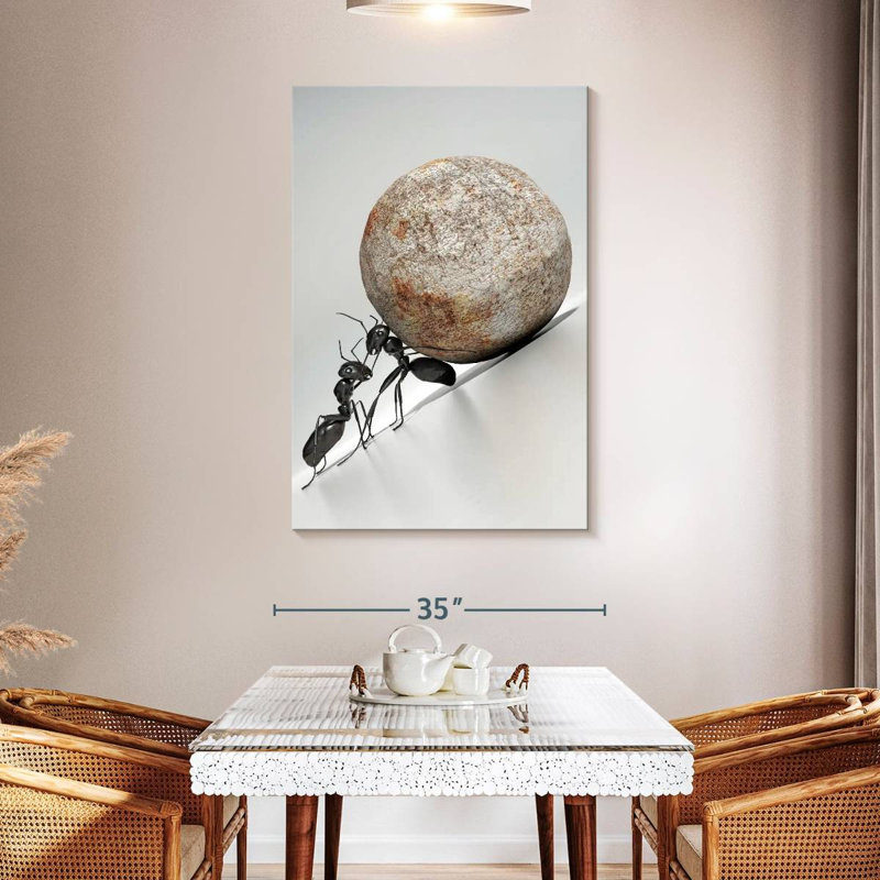 Brampt Black Ant Teamwork, 48" H x 32" W