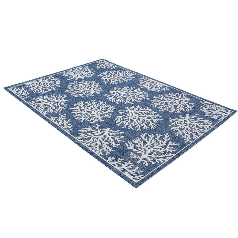 Floral Flatweave Area Rug, Rectangle 120 x 170cm
